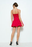 Vannessa Bow Dress Red