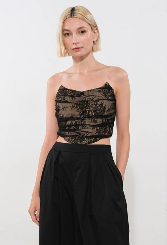 Cindy Corset Top Black