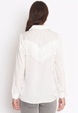 Hannah Fringe Top White