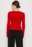 Luna Sweater Red