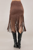Frida Skirt Fringe Chocolate
