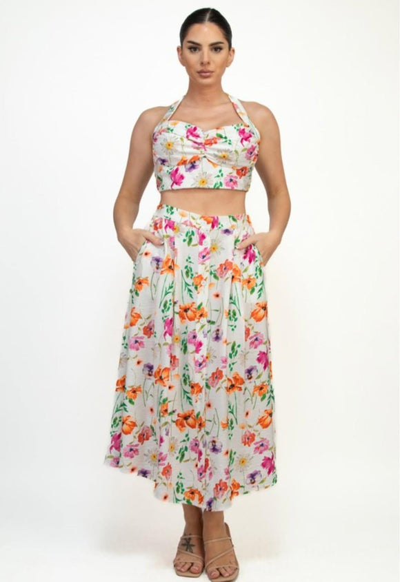 Blossom Floral Skirt Set