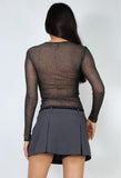 Mesh Glitter Top
