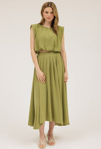 Norma Skirt Set Olive