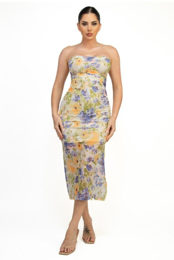 April Dress Lace Orange