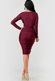 Luz Dress Burgundy