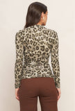 Georgia Leopard Mesh Top