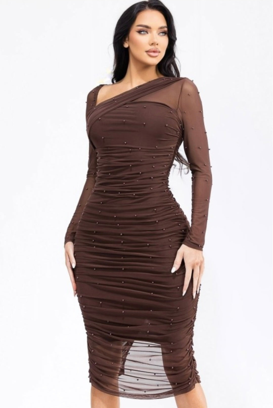 Melinda Mesh Pearl Dress Small Melinda Mesh Pearl Dress Small