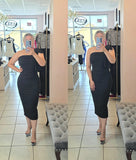 Katy Bow Dress Black