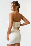 Lindsey Ruffle Dress White