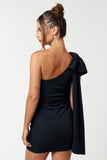 Emily Dress Bow Black