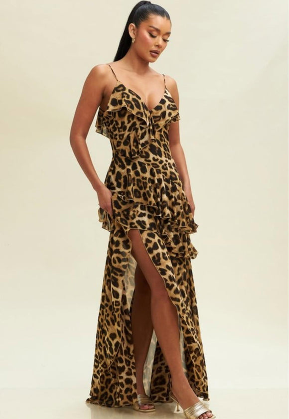 Anna Leopard Dress