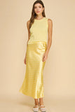 Kimberly Polka Dot Satin Skirt