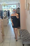Lucia Bow Dress Black