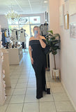 Ava Bow Dress Black