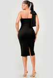 Katy Bow Dress Black