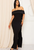 Ava Bow Dress Black
