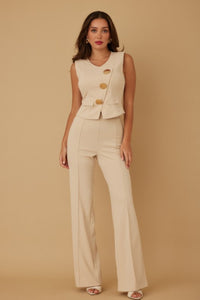Ashley Pant Set Beige