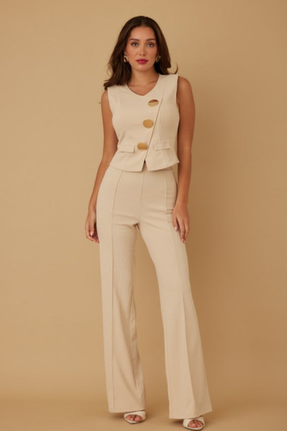 Ashley Pant Set Beige