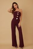 Alexa Jumpsuit Burgundy