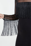 Lauren Fringe Dress Black