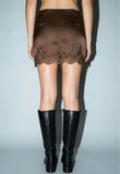 Barbara Lace Skirt Mocha