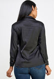Sadie Satin Top Black