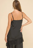 Aria Satin Lace Top