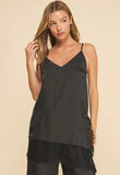Aria Satin Lace Top