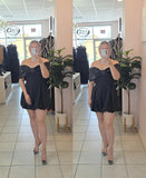 Stella Bow Romper Black