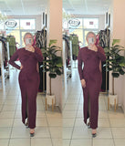 Cassie Dress Burgundy