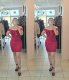 Coraline Bow Dress Red