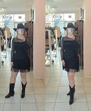 Gemma Suede Fringe Skirt